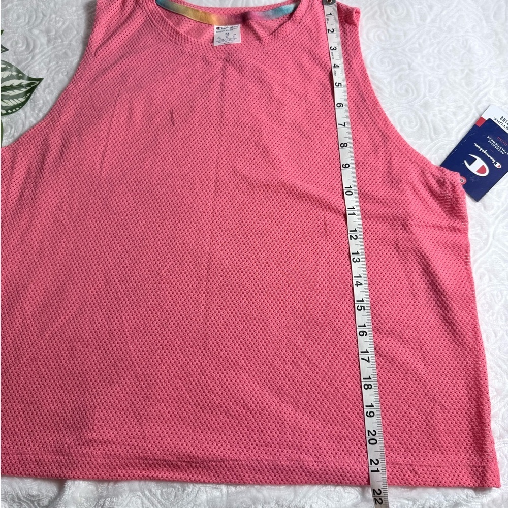 Champion Pink Mesh Athletic Tank Top XL NWT Breathable - Picture 9 of 9